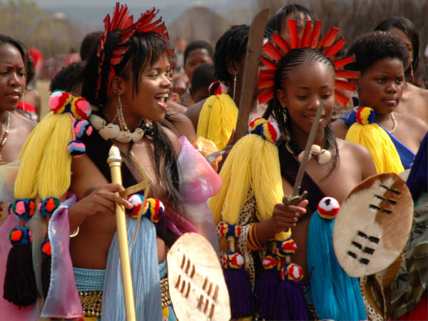 swaziland princess in traditional clothing